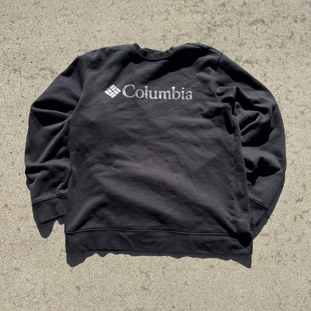 Columbia Black Fleece Logo Crewneck Sweatshirt Men's‎ Large Pullover